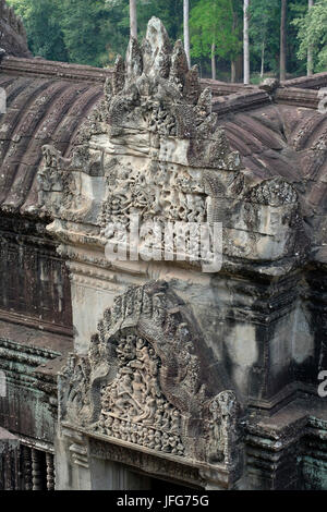 Tempelanlage Angkor Wat, Siem Reap, Kambodscha, Asien Stockfoto