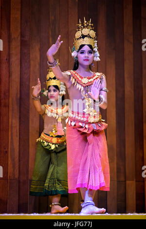 Traditionelle Apsara Tänzer in Kambodscha, Asien Stockfoto