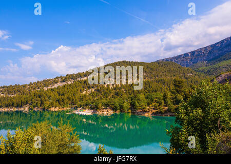 Europas alpine Canyon Verdon Stockfoto