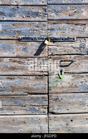 alte Holztür Stockfoto