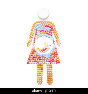 Baby in mir. Stockfoto