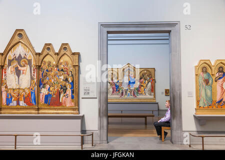 England, London, Trafalgar Square, National Gallery, Sainsbury Wing, Innenansicht Stockfoto