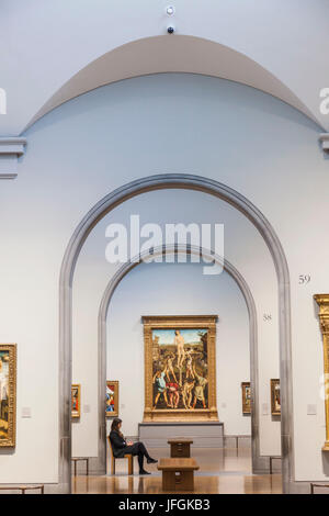 England, London, Trafalgar Square, National Gallery, Sainsbury Wing, Innenansicht Stockfoto