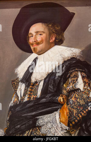 England, London, The Wallace Collection Museum Gemälde mit dem Titel "The Laughing Cavalier' von Frans Hals Stockfoto