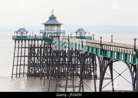 England, Somerset, Clevedon, Clevedon Pier Stockfoto