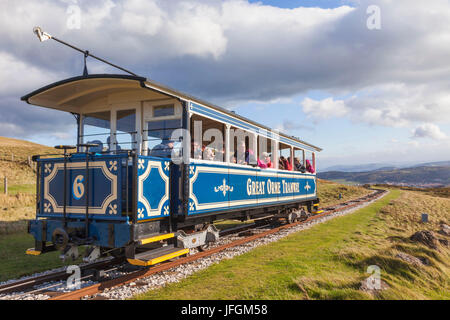 Wales, Llandudno, Great Orme Straßenbahn Stockfoto