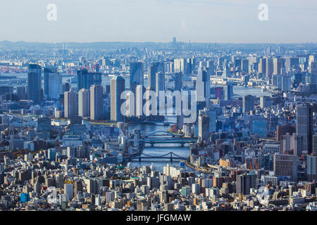 Japan, Kanto, Tokyo City, Sumidagawa Fluss Stockfoto