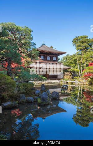 Japan, Kansai, Stadt Kyoto, Ginkaku-Ji, UNESCO-Welterbe, Stockfoto