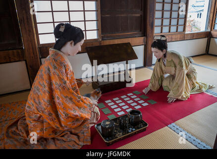 Japan, Himeji City, Himeij Burg, UNESCO-Welterbe, Interieur Stockfoto