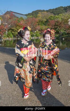 Japan, Kyoto City, japanische geishas Stockfoto