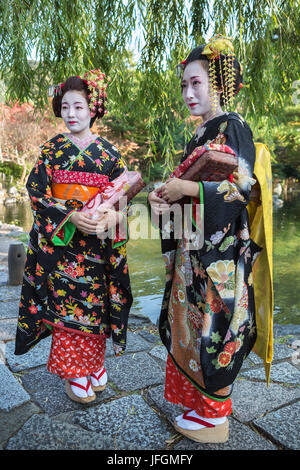 Japan, Kyoto City, japanische geishas Stockfoto