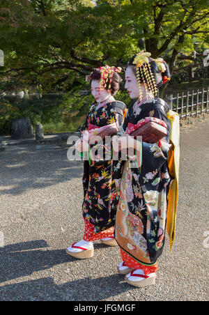 Japan, Kyoto City, japanische geishas Stockfoto