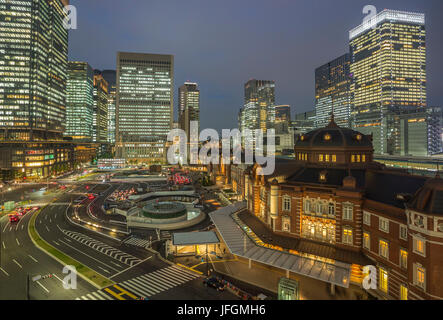 Japan, Tokyo City, Tokyo Station Westseite Stockfoto