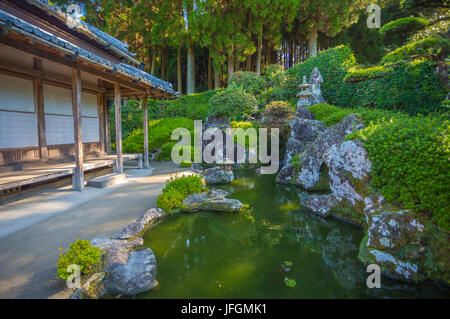 Japan, Kyushu Insel, Chiran Dorf Samurai Häuser, Hauptstraße Stockfoto