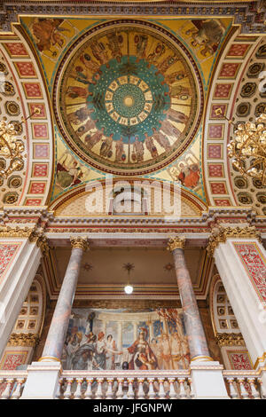 England, London, Whitehall, dem Auswärtigen Amt, Decke von The Grand Staircase gestaltet von George Gilbert Scott Stockfoto