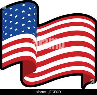 USA Flagge Symbol Vektor Illustration Grafik-design Stock Vektor