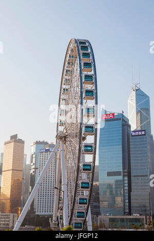 China, Hongkong, Central, Hong Kong-Riesenrad Stockfoto