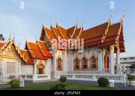 Thailand, Bangkok, Wat Benchamabophit aka The Marble Temple Stockfoto