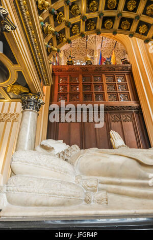 England, London, Westminster Abbey, Henry VII Marienkapelle, Grab von Mary Queen of Scots Stockfoto