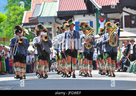 Bayern, Kapelle, Tracht, marschiert Stockfoto