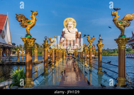 Wat Plai Laem Tempel in Ban Bo Phut, Insel Ko Samui, Thailand, Asien Stockfoto