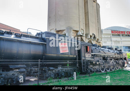 Alten Bahnhof im Roundhouse Park in Toronto Stockfoto