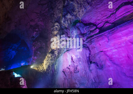 Teng lange Höhlen in Lichuan, Provinz Hubei, China Stockfoto