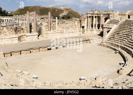 Das römische Theater von Bet She'an, Israel Stockfoto