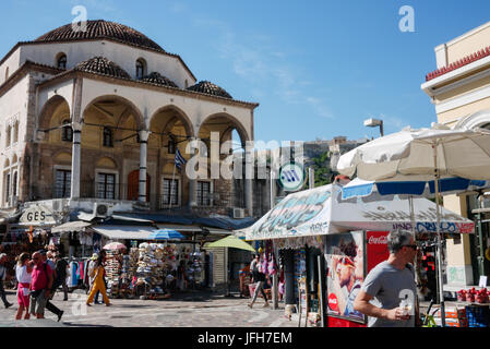 Tzistarakis-Moschee im Stadtteil Monastiraki, Athen (Griechenland) Stockfoto