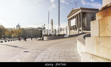 Parlament Gebäude in Wien Österreich Stockfoto