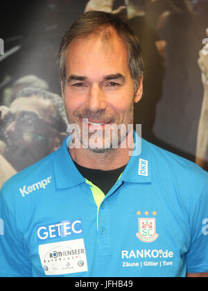 Torwart Trainer Tomas Svensson (SC Magdeburg) Stockfoto