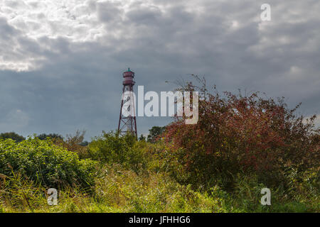 Leuchtturm campen in Ostfriesland Stockfoto