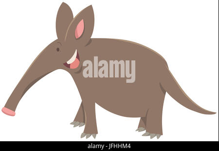 Cartoon aardvark Tier Charakter Stockfoto