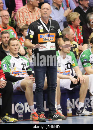 Trainer Magnus Andersson (Frisch Auf Göppingen) Stockfoto