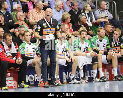 Trainer Magnus Andersson (Frisch Auf Göppingen) Stockfoto