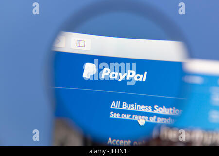 PayPal website. Paypal Logo. Stockfoto