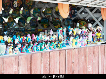 Farbige Figuren aus Kuba, Varadero als Souvenir Stockfoto