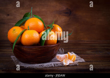 Mandarinen oder Mandarinen Nahaufnahme Stockfoto