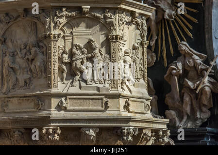 Europa, Deutschland, Rheinland-Pfalz, Mosel, Mosel-Tal, Trier, Trierer Dom, hohe Domkirche St. Peter Stockfoto