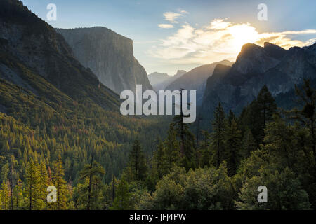 Ansicht im Yosemite Valley, USA, Kalifornien Stockfoto