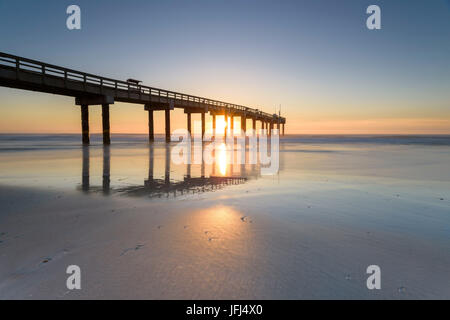 St. Johns county Ocean Pier, den USA, Florida, St. Augustine Stockfoto