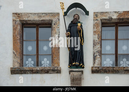 Schweiz, Kanton Graubünden, Müstair, Benediktiner-Abtei St. Johann im Münstertal, Stockfoto