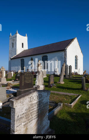 Großbritannien, Nordirland, County Antrim, Ballintoy, Ballintoy Kirche Stockfoto