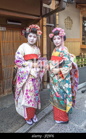 Japan, Kyoto City, Geishas Stockfoto