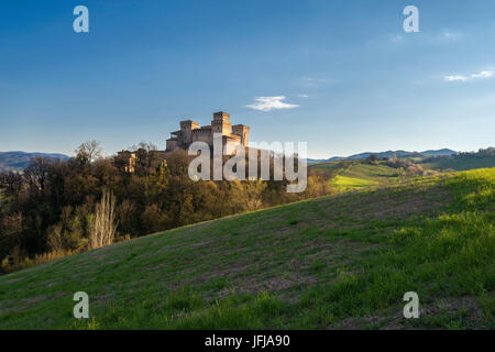 Burg Torrechiara, Langhirano - Emilia Romagna, Italien Stockfoto