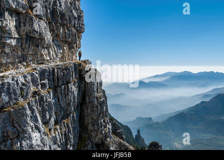 Pasubio, Veneto, Italien, auf dem Weg der 52 Galerien Stockfoto