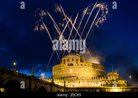 Giostra der Engelsburg, Rom, Provinz Rom, Latium, Italien Stockfoto