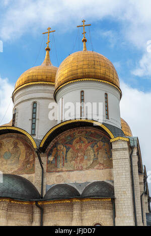 Russland, Moskau, Mariä-Entschlafens-Kathedrale des Moskauer Kreml Stockfoto