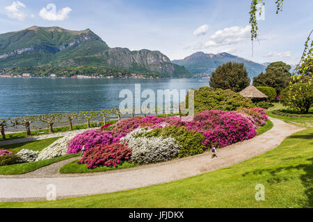 Die Gärten der Villa Melzi d ' Eril in Bellagio, Comer See, Lombardei, Italien Stockfoto