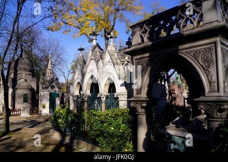 Friedhof Père-Lachaise, Paris, Frankreich Stockfoto